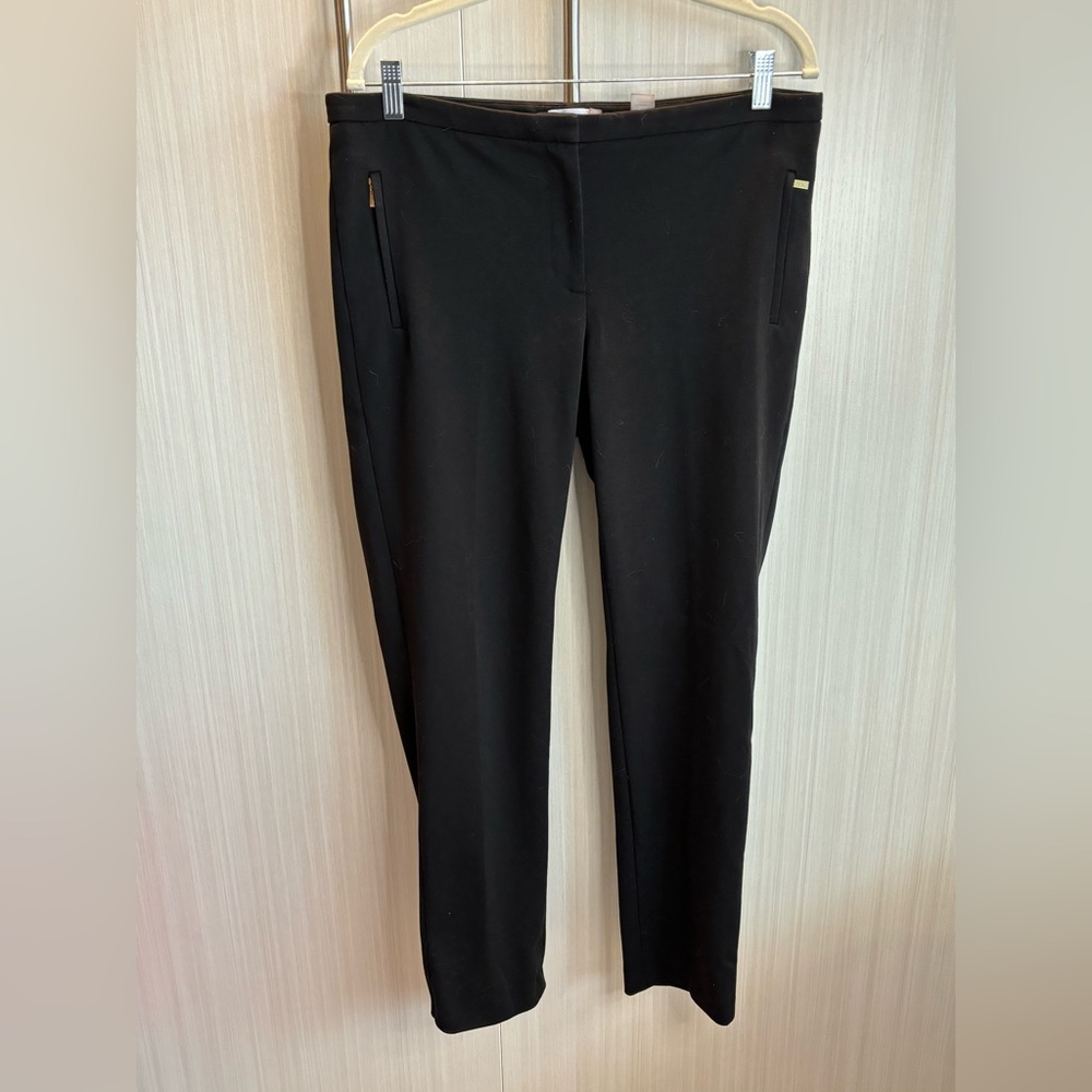 Calvin Klein Black‎ Pants with Gold Zippers on the Pocket Size 12